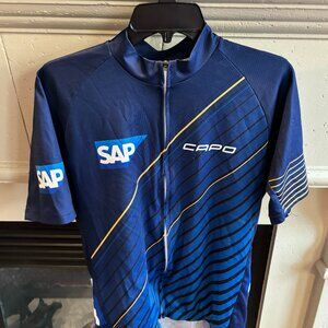 Capo Cycling Men's Bike Jersey Shirt Size XL Full Zip Made In Italy